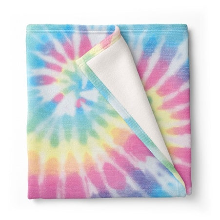 Pastel Tie Dye Delight Throw Blanket