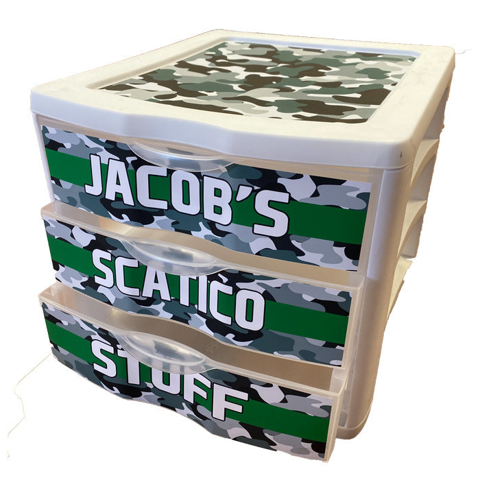 Camo Stripe Drawers - Bee Bee Designs