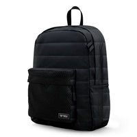 Black Mesh Puffer Backpack