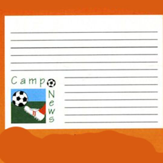 Camp News Soccer Notecards