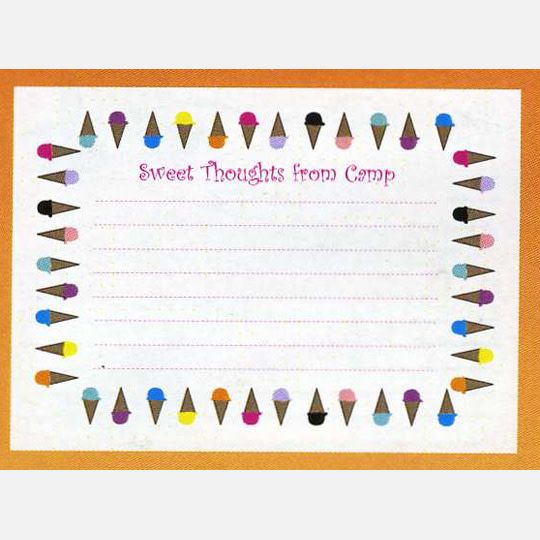 Sweet Thoughts from Camp Notecards