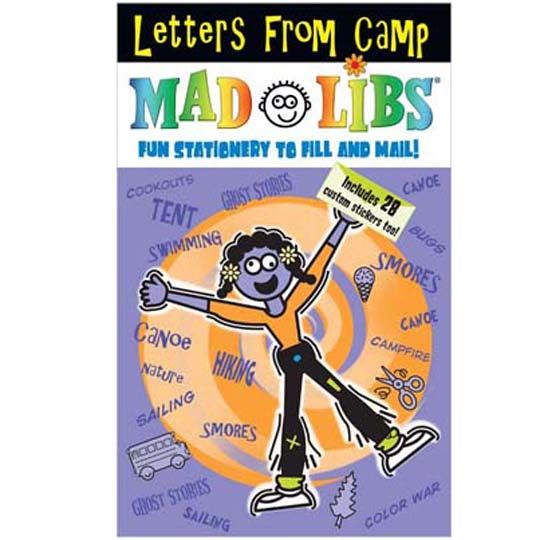 Letters From Camp Mad Libs