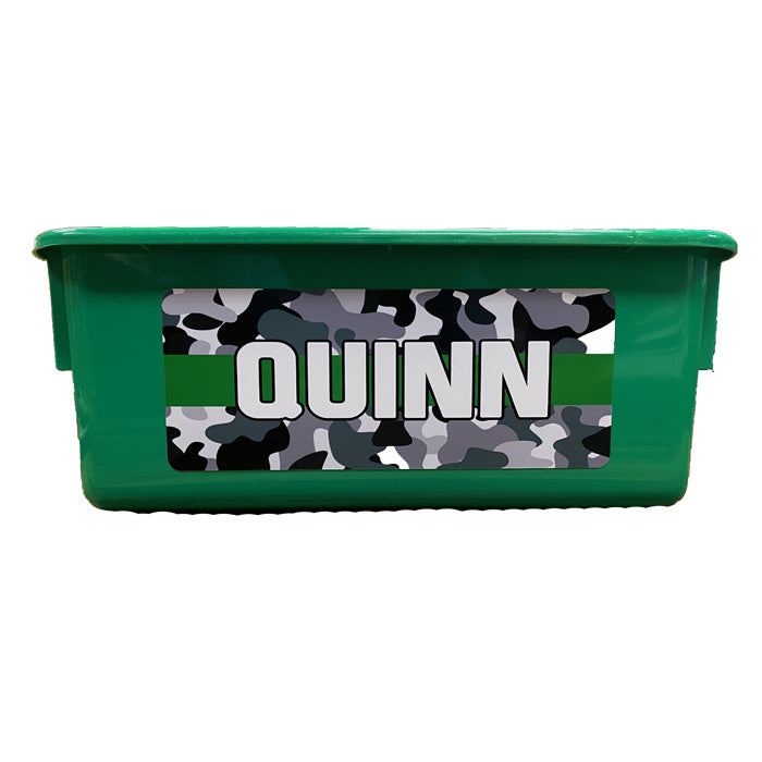Camo Stripe Storage Tub - Bee Bee Designs