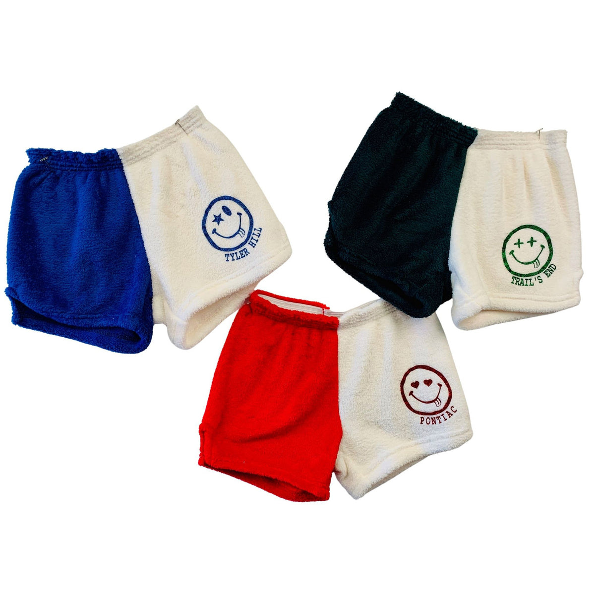 Nirvana Camp Split Fuzzy Shorts - Bee Bee Designs
