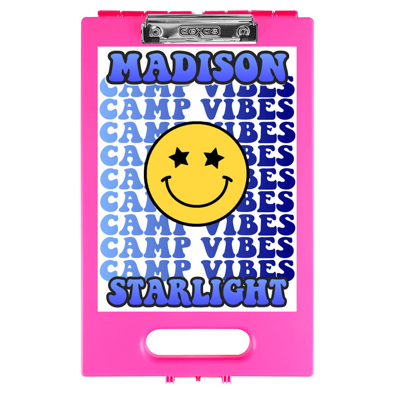 Repeating Camp Vibes Clipboard