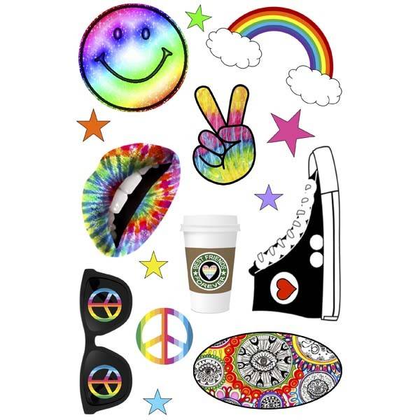Rainbow Frap Cling Its - Bee Bee Designs