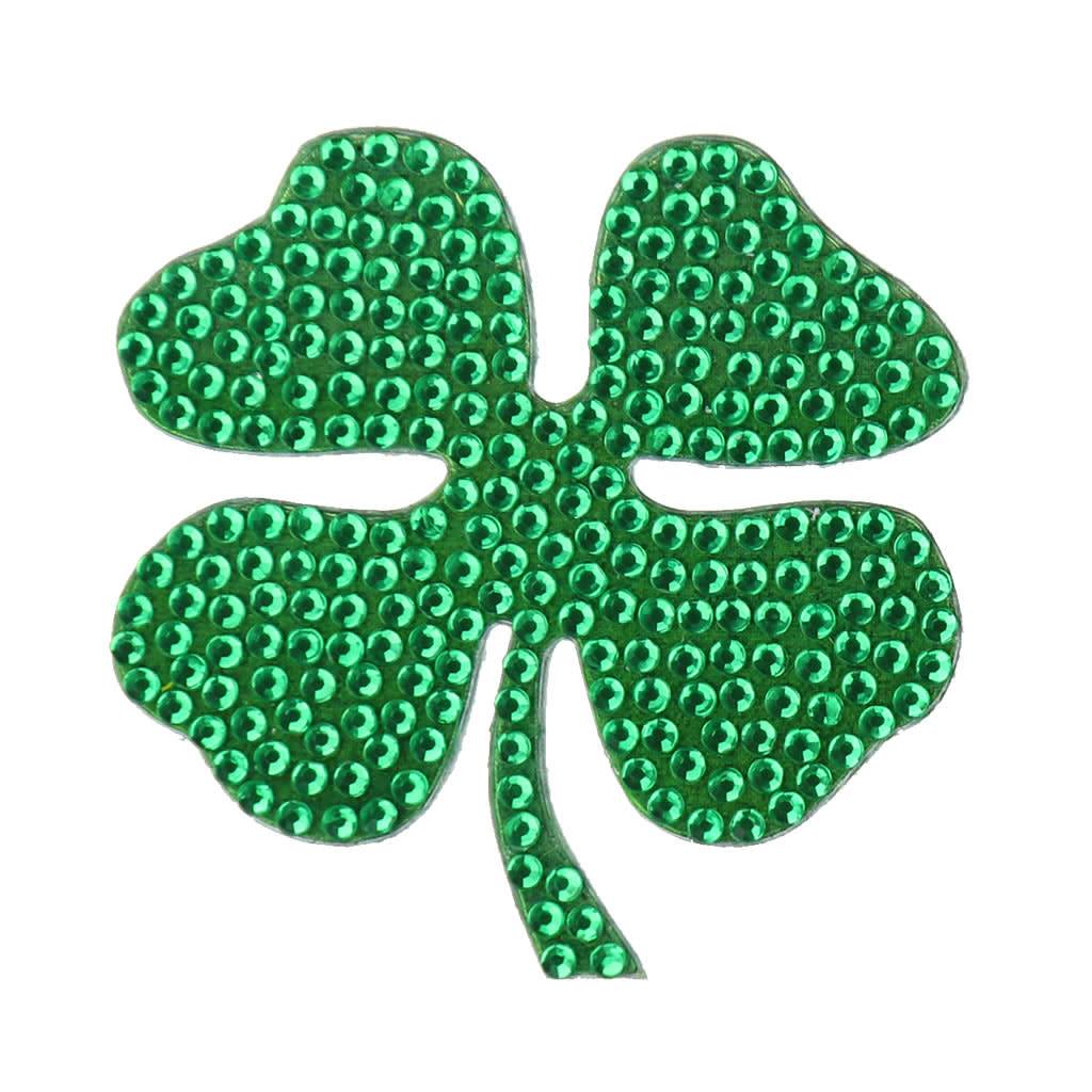 4 Leaf Clover StickerBean – collectible StickerBean for trading + decorating at sleepaway or overnight camp by Bee Bee Designs
