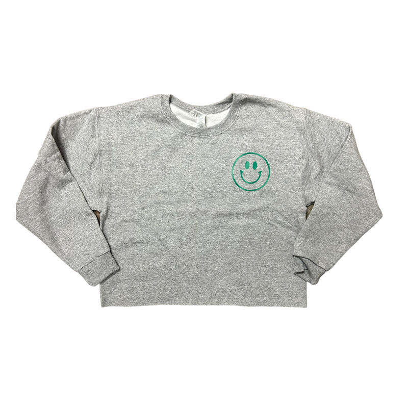 Happiness Is Cropped Sweatshirt