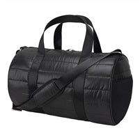 Black Mesh Puffer Duffle Bag