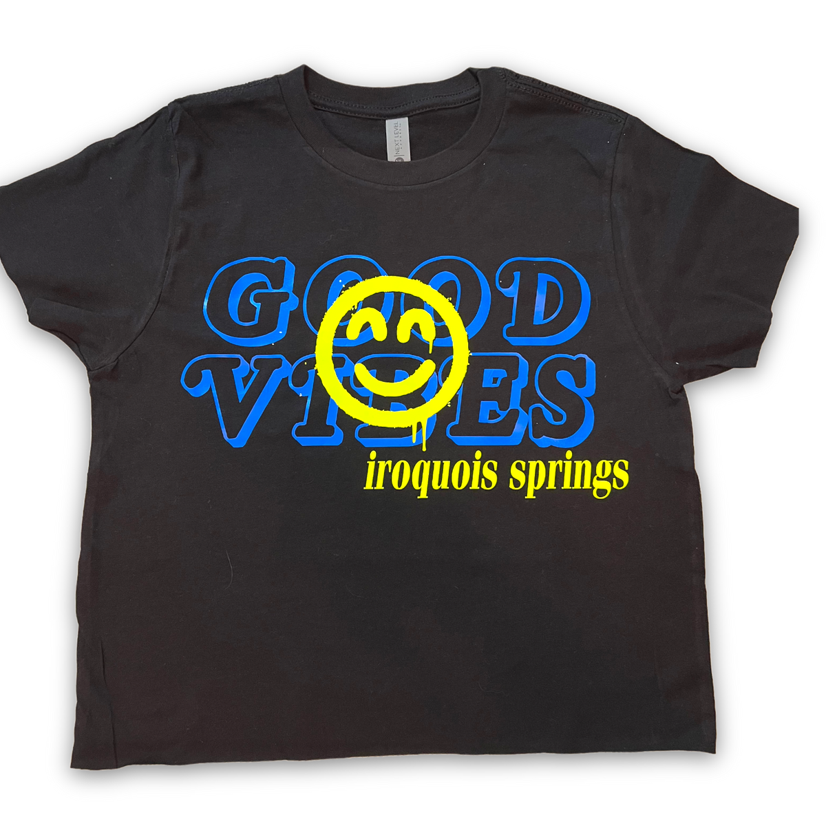 Good Vibes Dripping Smile Camp Shirt - Bee Bee Designs