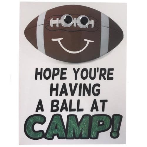 Football Wiggly Eye Card - Bee Bee Designs