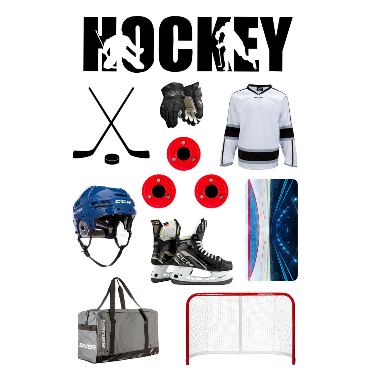 Hockey Cling Its - Bee Bee Designs