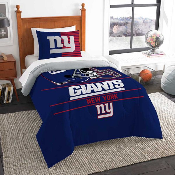 New York Giants Twin Comforter and Sham Set