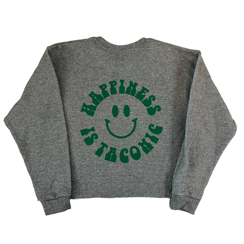 Happiness Is Cropped Sweatshirt