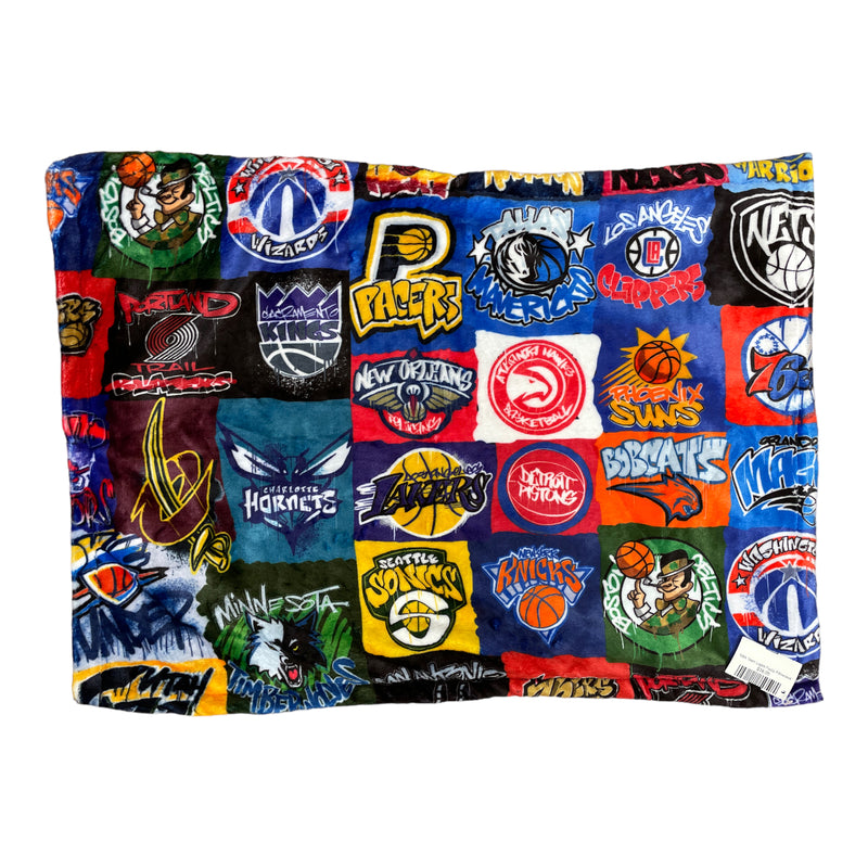 NBA Team Logos Fuzzy Pillowcase