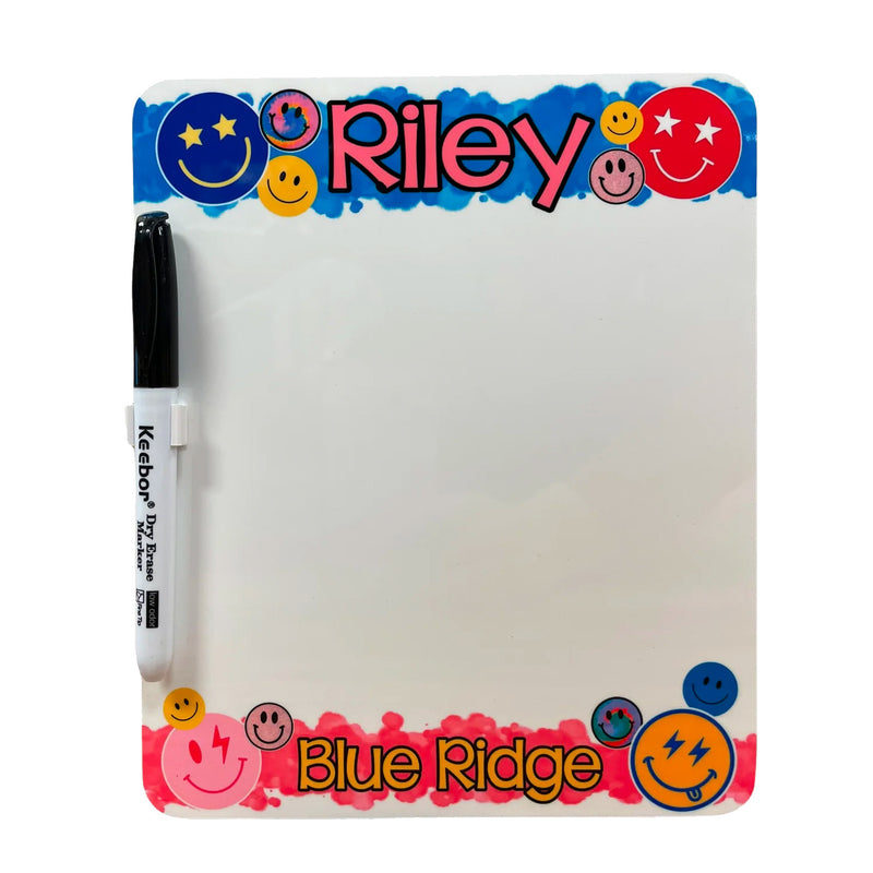 Ombre Smiley Dry Erase Board