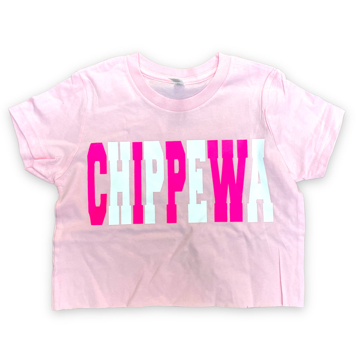 Alternating Font Cropped Tee - Bee Bee Designs