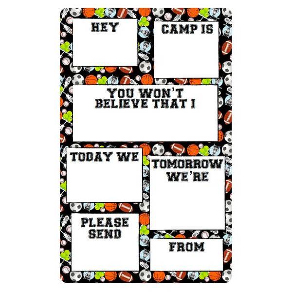 Assorted Sports Fill-In Notepad - Bee Bee Designs