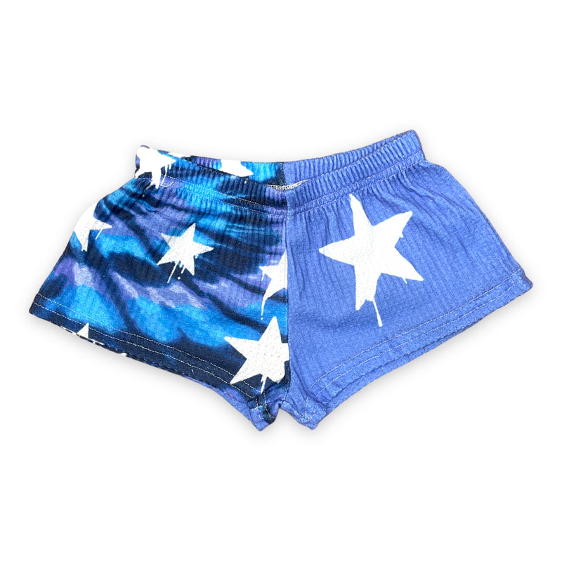 Tie Dye Dripping Stars Thermal Lounge Shorts
