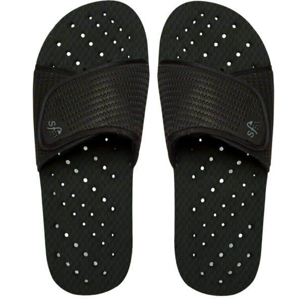 All Black Showaflop Slides