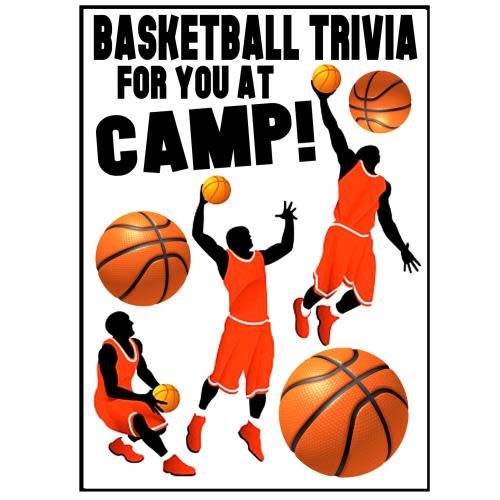 Basketball Trivia Camp Card - Bee Bee Designs