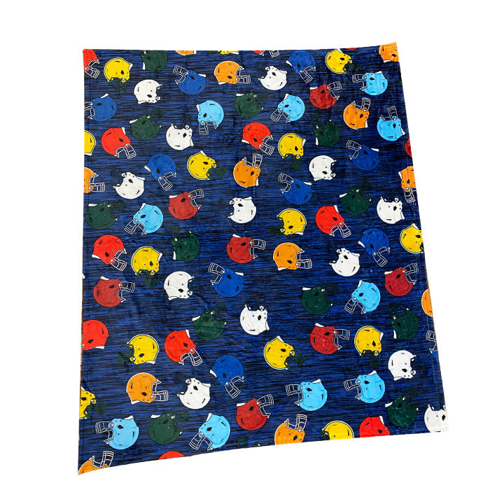 Football Helmets Fuzzy Blanket