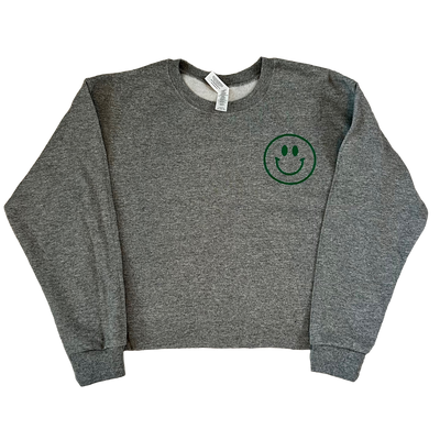 Happiness Is Cropped Sweatshirt