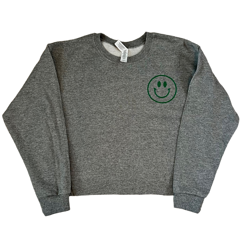 Happiness Is Cropped Sweatshirt