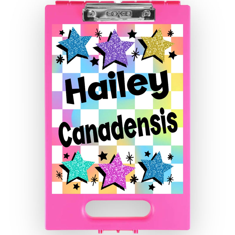 Checkered Stars Camp Clipboard