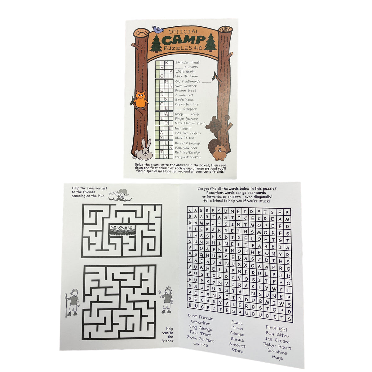 Official Camp Puzzles #2 Card - Bee Bee Designs