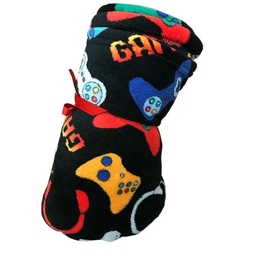 Black Gamer Blanket - Bee Bee Designs