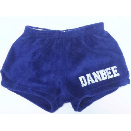 Original Glitter Camp Name Fuzzy Shorts - Bee Bee Designs