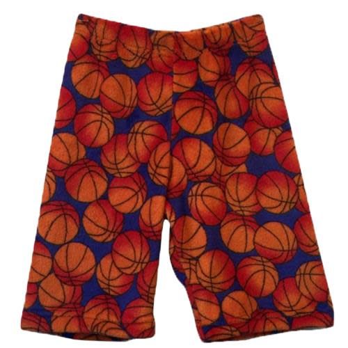 Basketballs Long Fuzzy Shorts