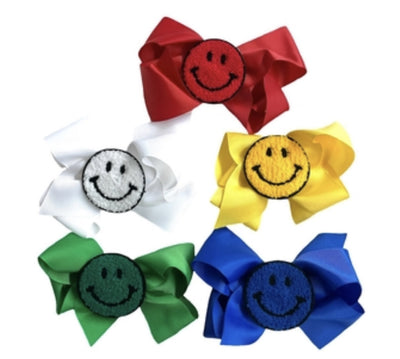 Camp Color Smiley Bow