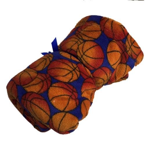 Basketballs Fuzzy Blanket