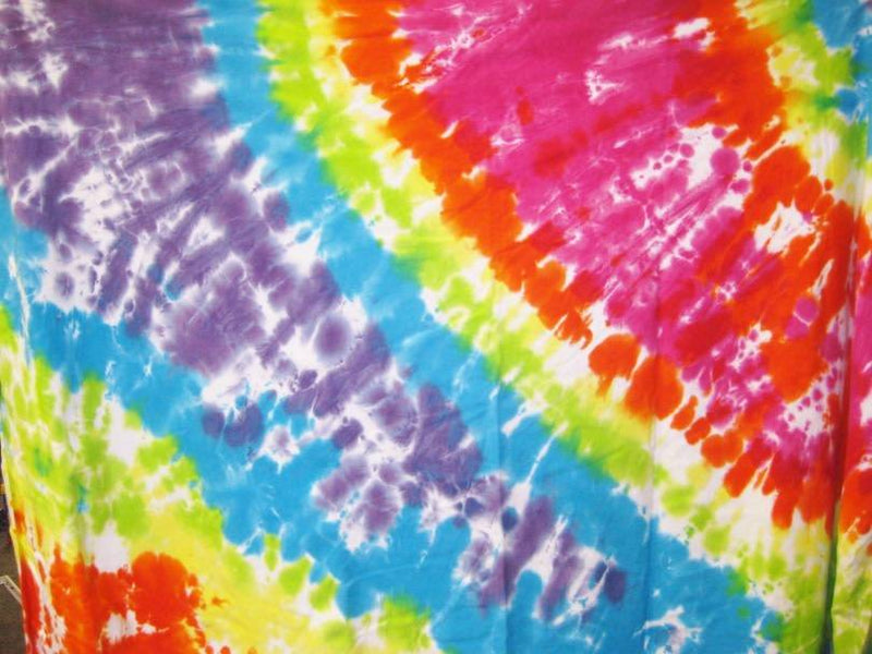 Tie Dye Brights Twin Sheet Set
