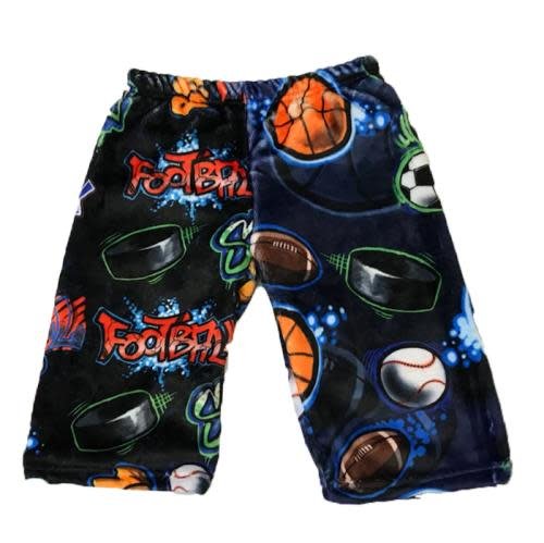 Crazy Sports Long Fuzzy Shorts