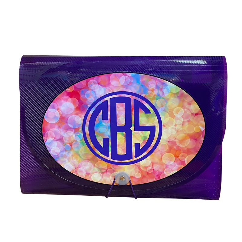 Monogram 7-Pocket File - Bee Bee Designs