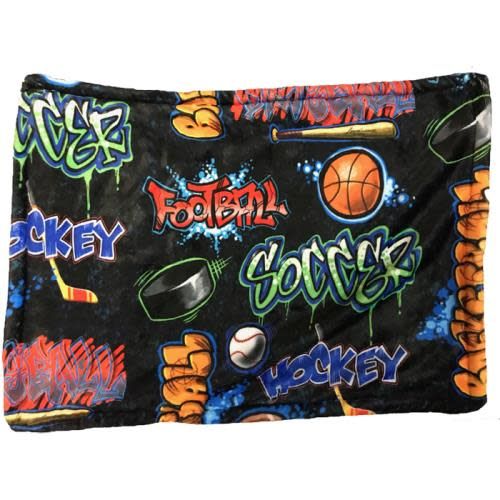 Crazy Sports Fuzzy Pillowcase
