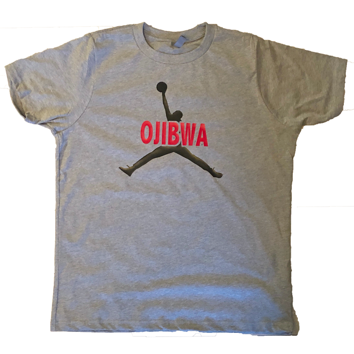 Camp Ojibwa Jump Man Cotton T-Shirt