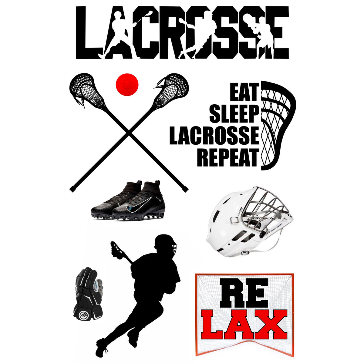 Lacrosse Cling Its - Bee Bee Designs