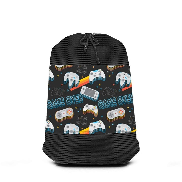 Retro Gamer Mesh Laundry Bag