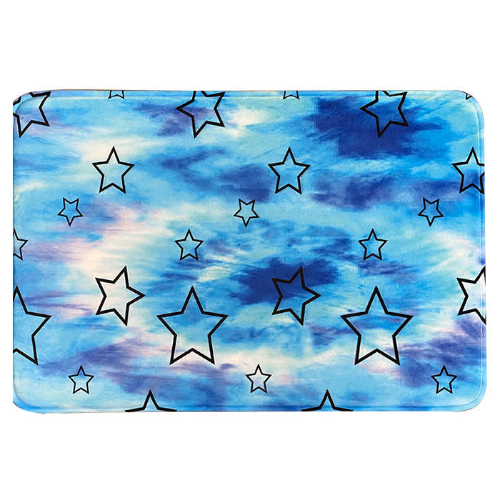 Blue Tie Dye Star Mat