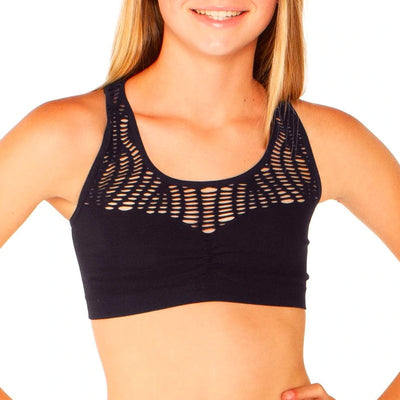 Fishnet Racer Back Bra Cami