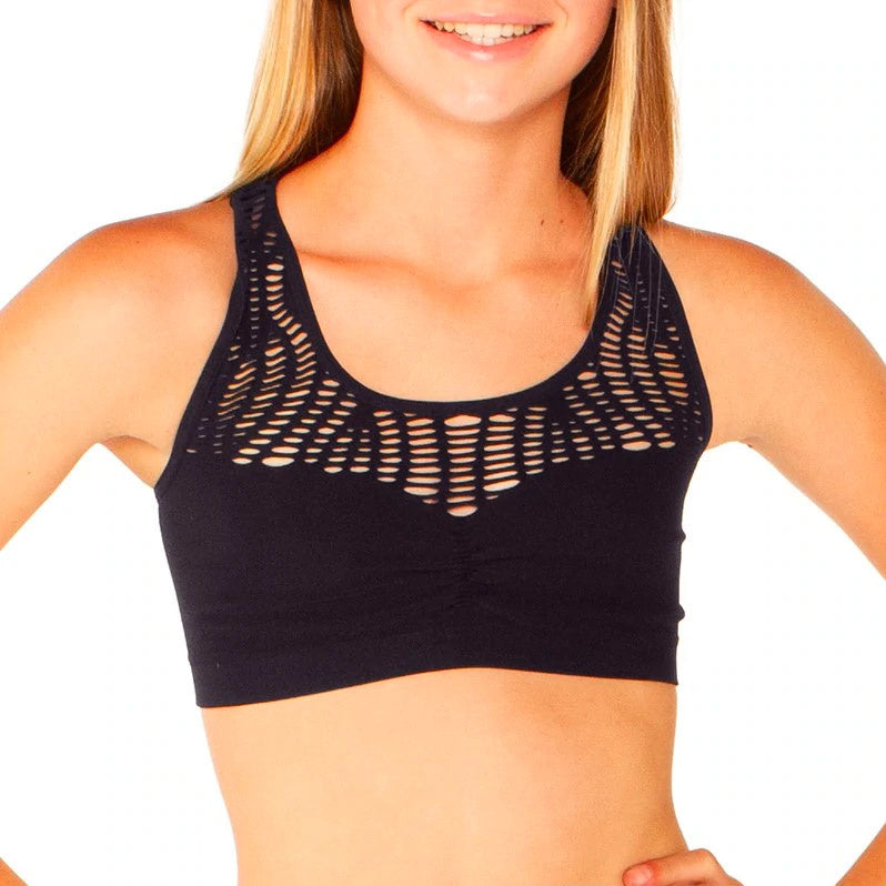 Fishnet Racer Back Bra Cami