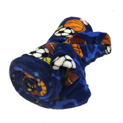 Sports Frenzy Fuzzy Blanket