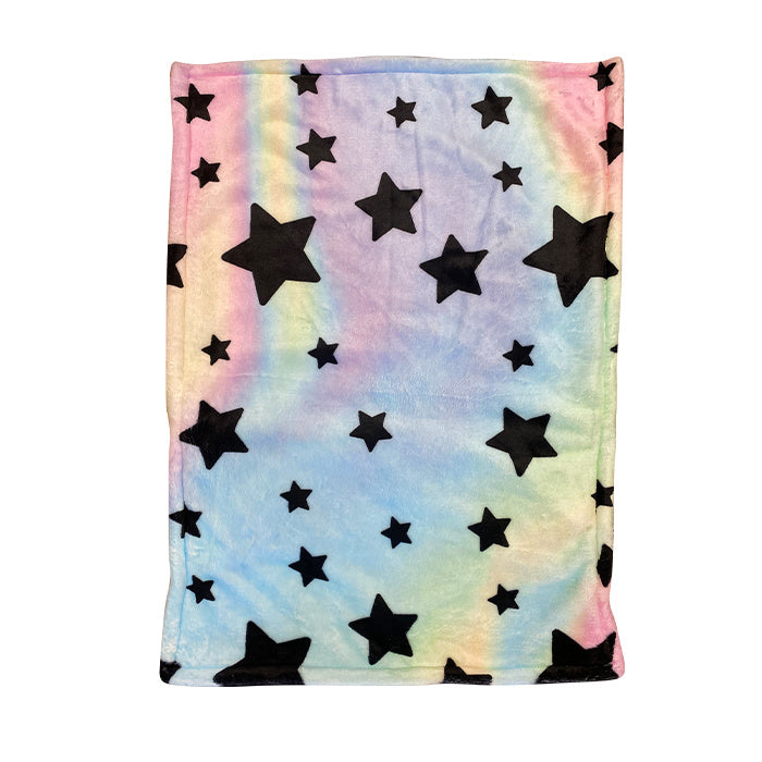 Pastel Tie Dye Star Fuzzy Pillowcase