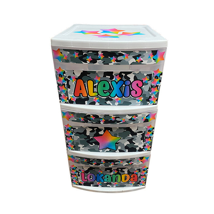Giant Camo Stars Drawers