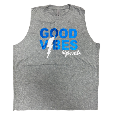 Good Vibes Bolt Camp Sleeveless Shirt