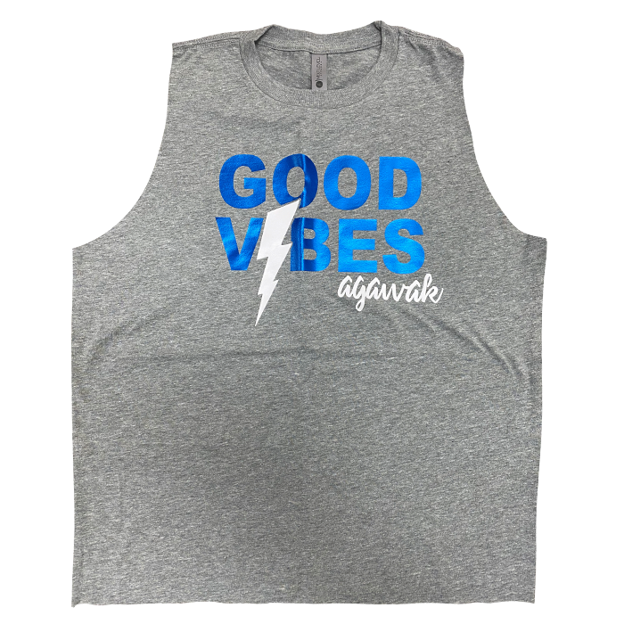 Good Vibes Bolt Camp Sleeveless Shirt